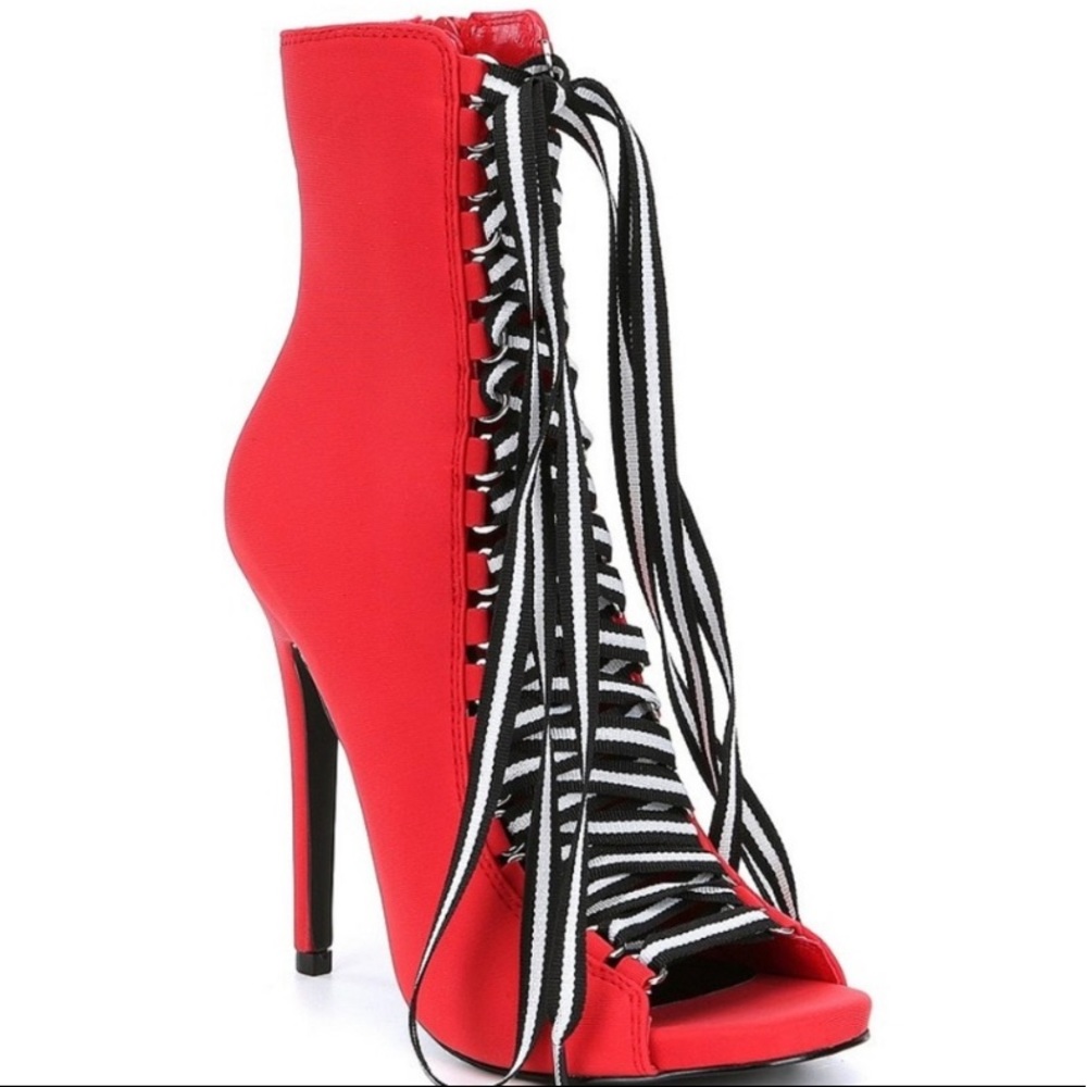 Red Steve Madden Booties